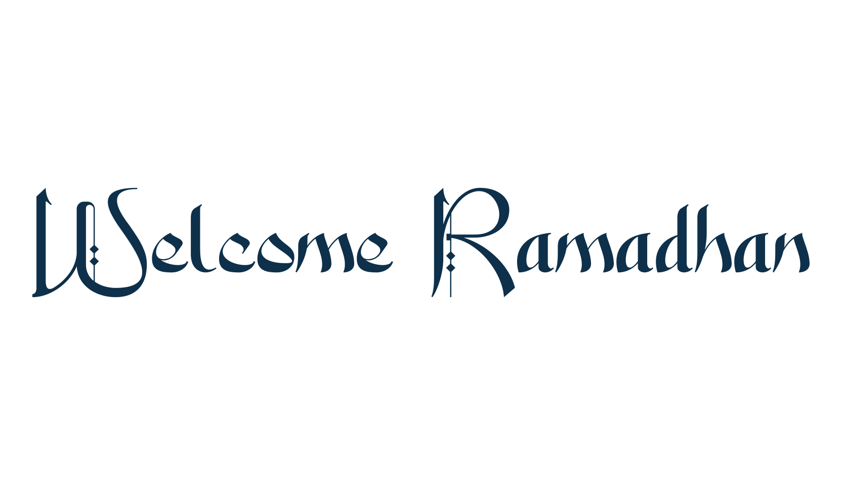 Welcome Ramadhan, foreign look arabic font preview