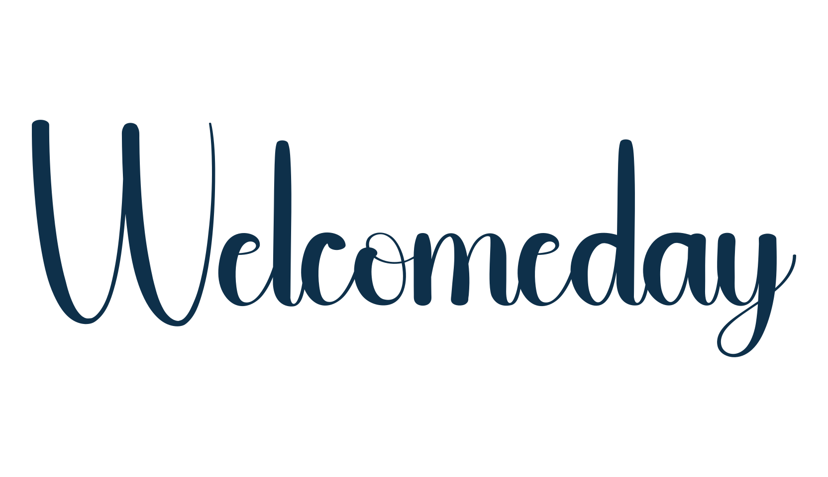 Welcomeday, fancy decorative font preview