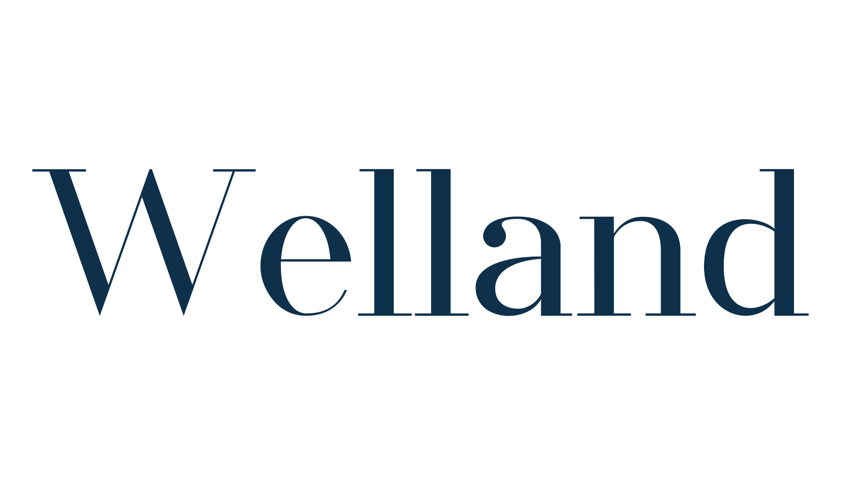 Welland, serif font preview