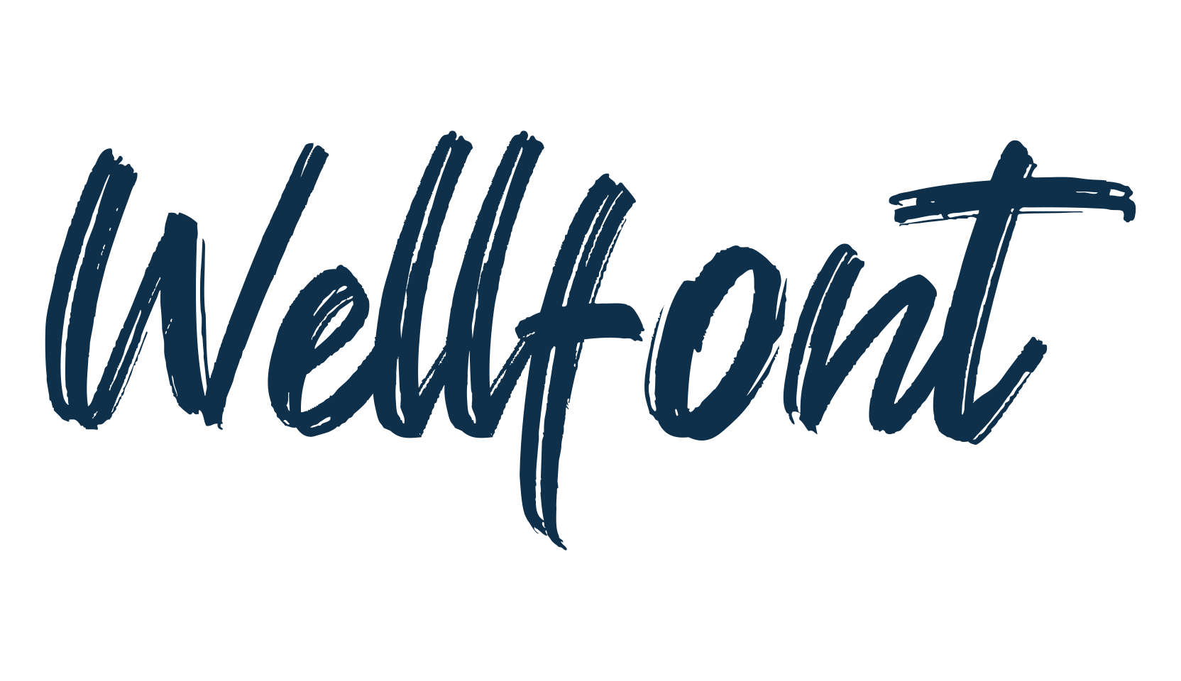 Wellfont, brush font preview
