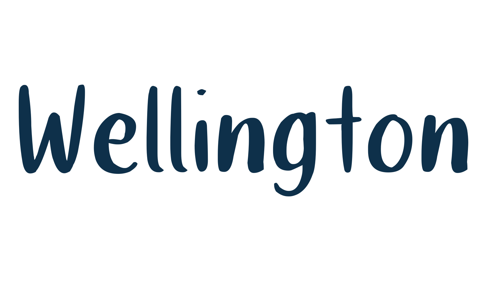 Wellington (wellington-2), brush font preview