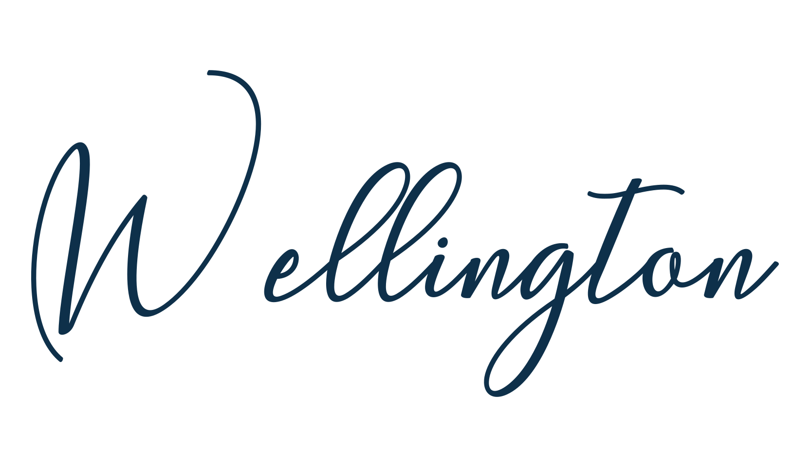 Wellington, handwriting font preview
