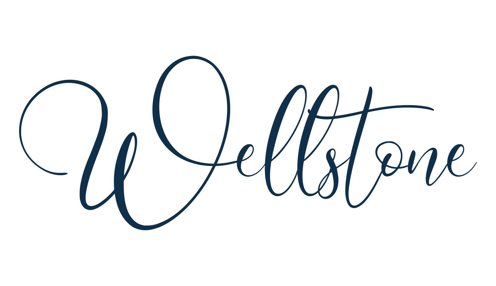Wellstone, script calligraphy fancy decorative font preview