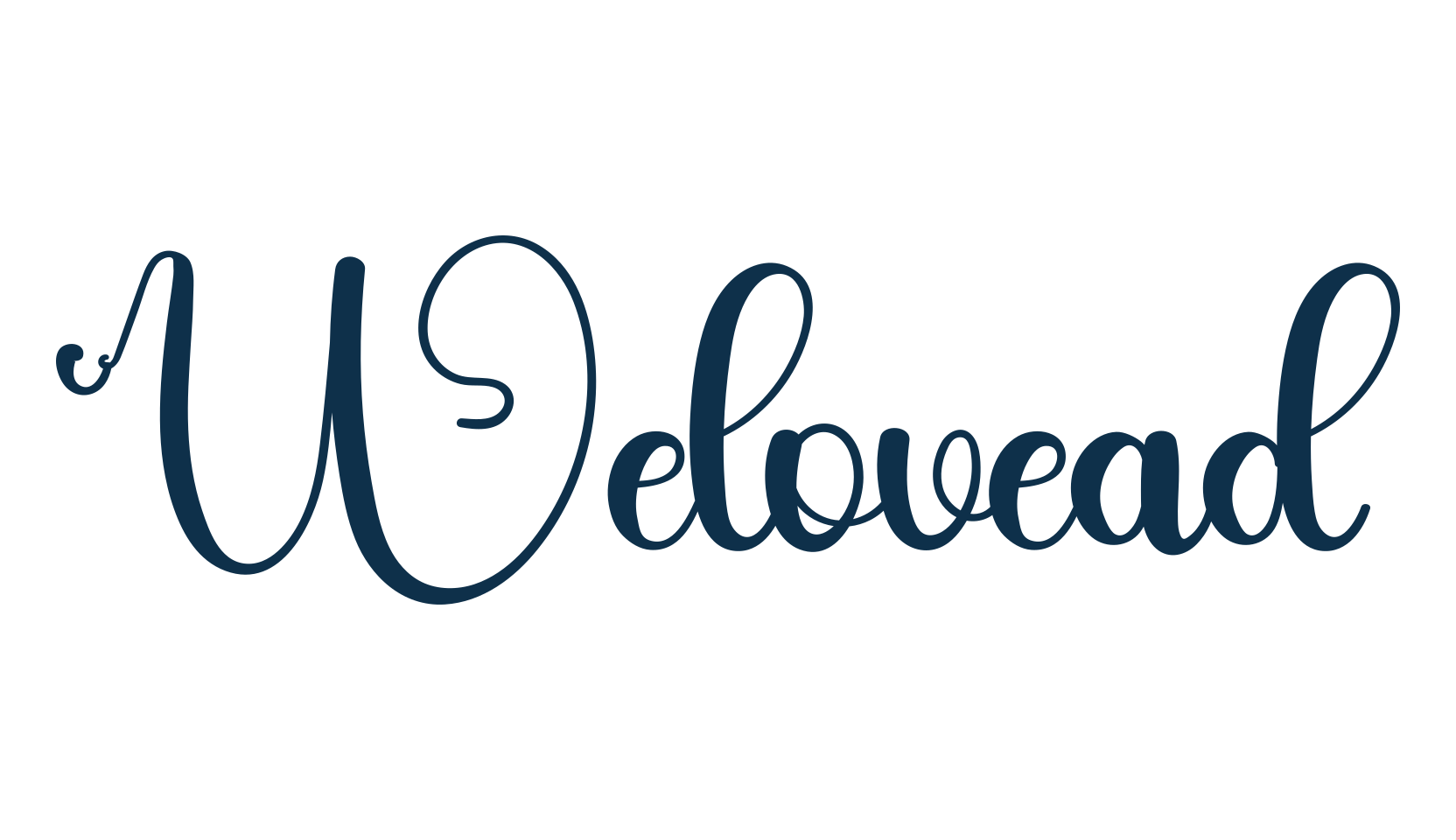 Welovead, calligraphy font preview