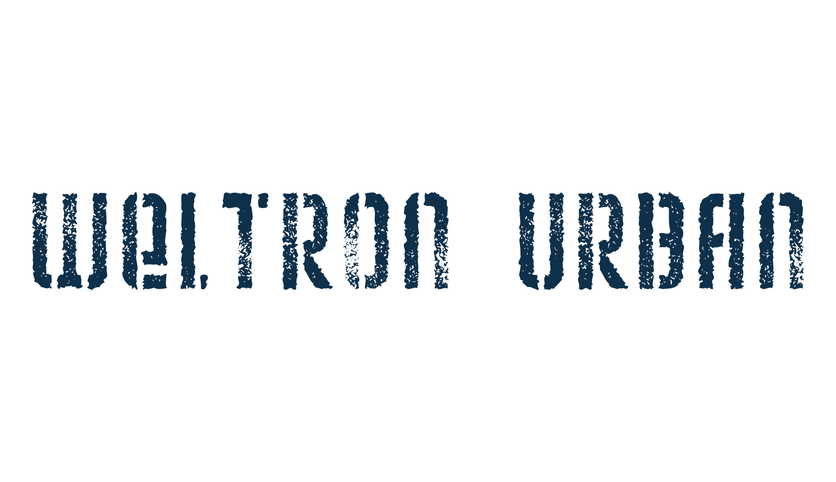 Weltron Urban, fancy stencil, army decorative font preview