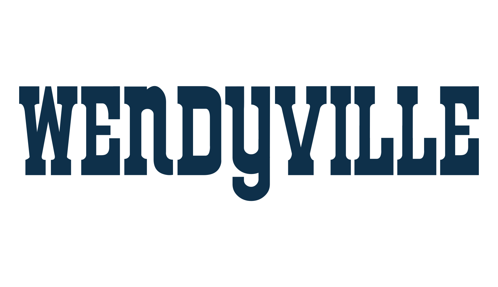 Wendyville, western font preview