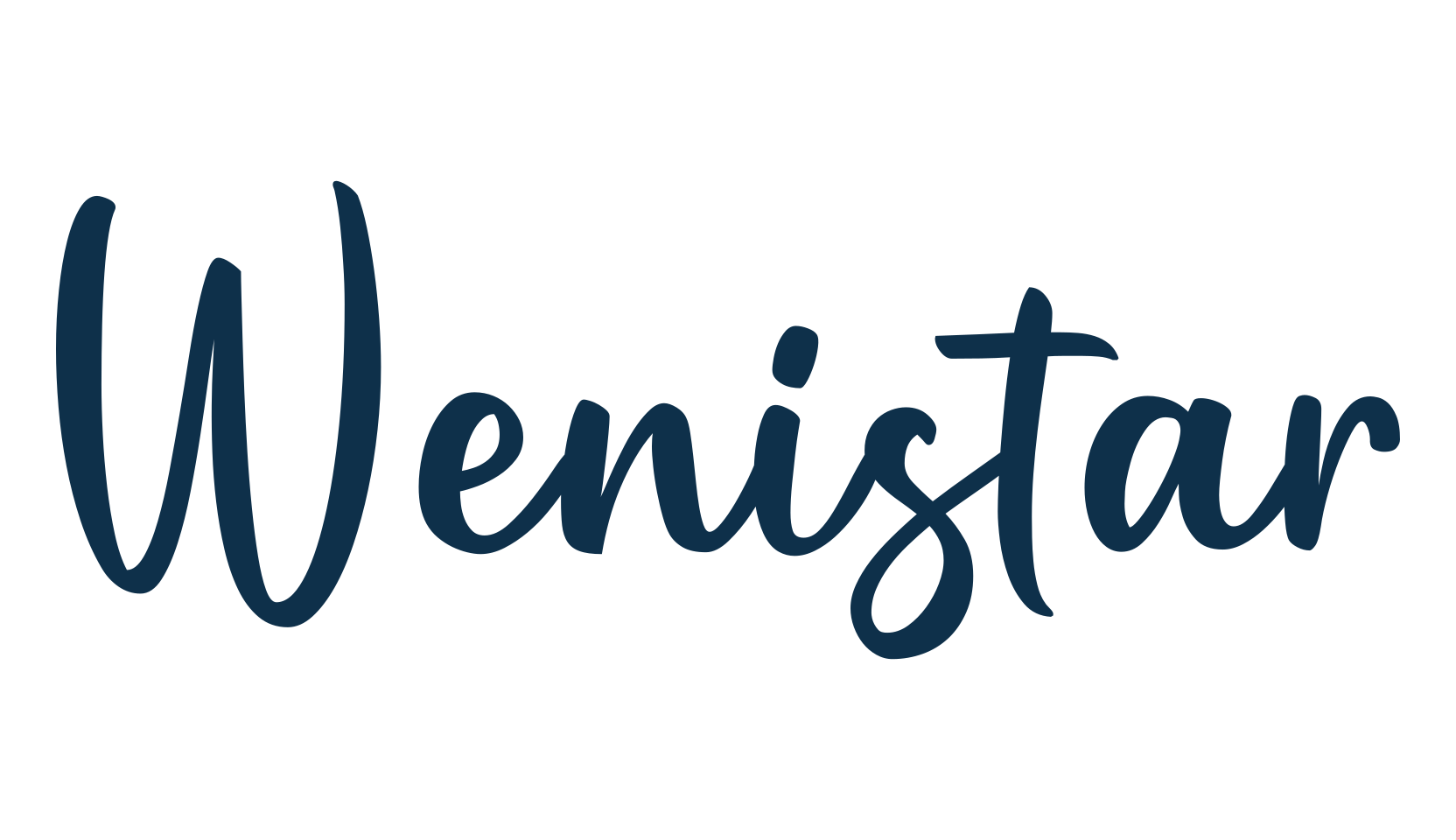 Wenistar, fancy decorative font preview