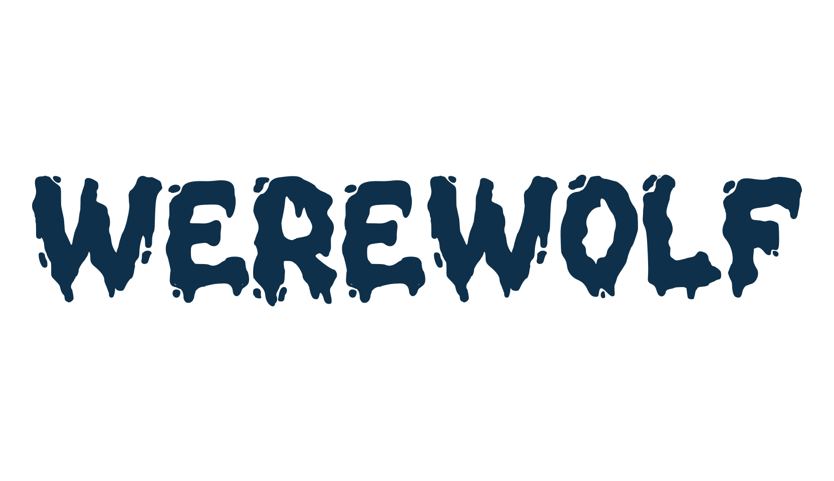 Werewolf (werewolf-2), fancy decorative font preview