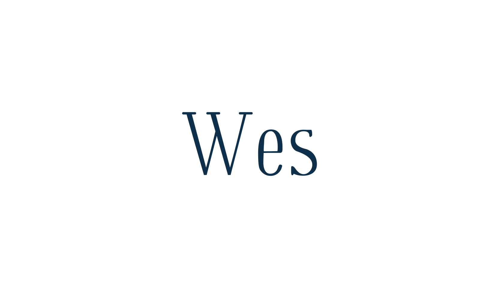 Wes, serif font preview