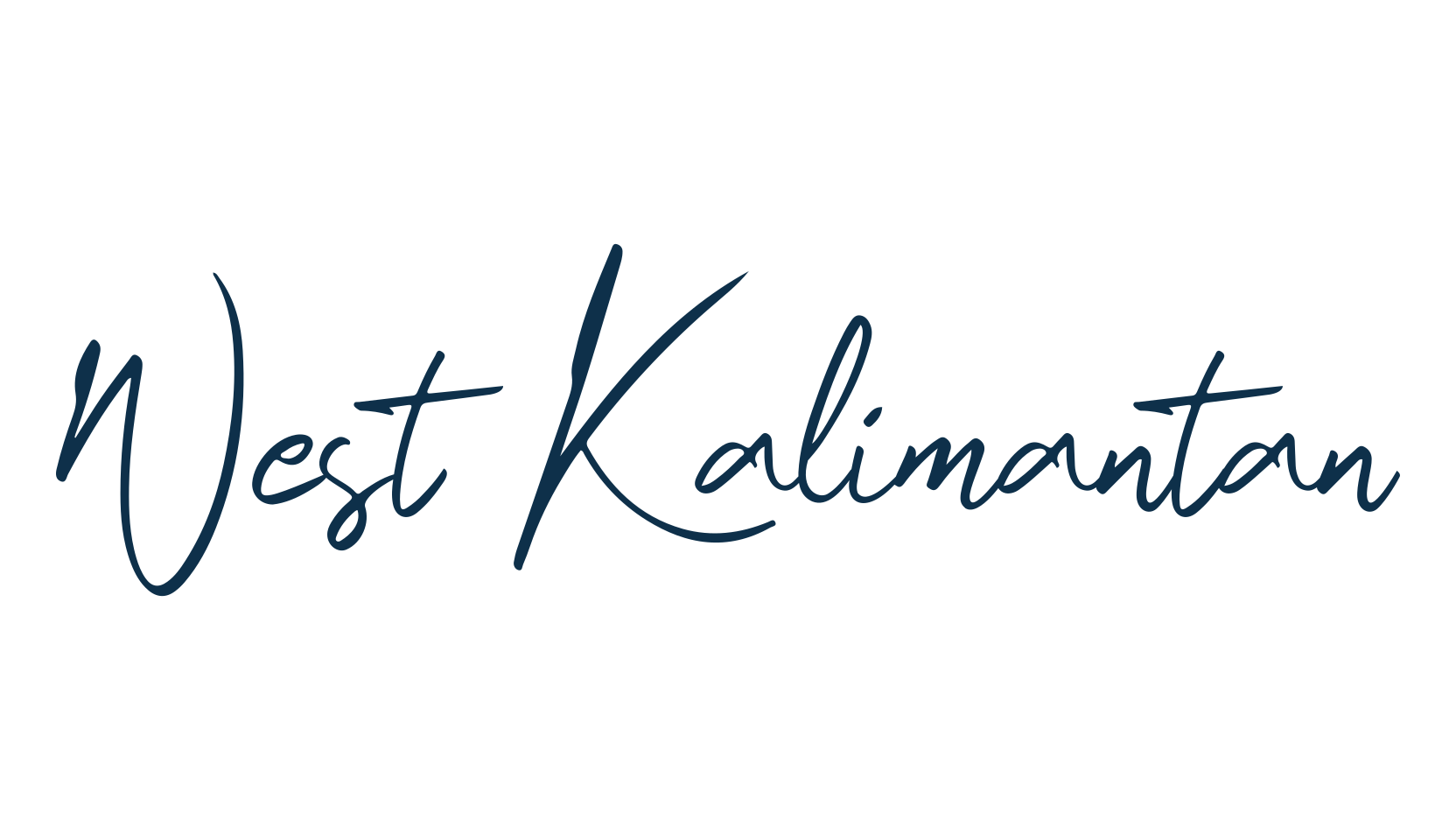 West Kalimantan, handwriting font preview