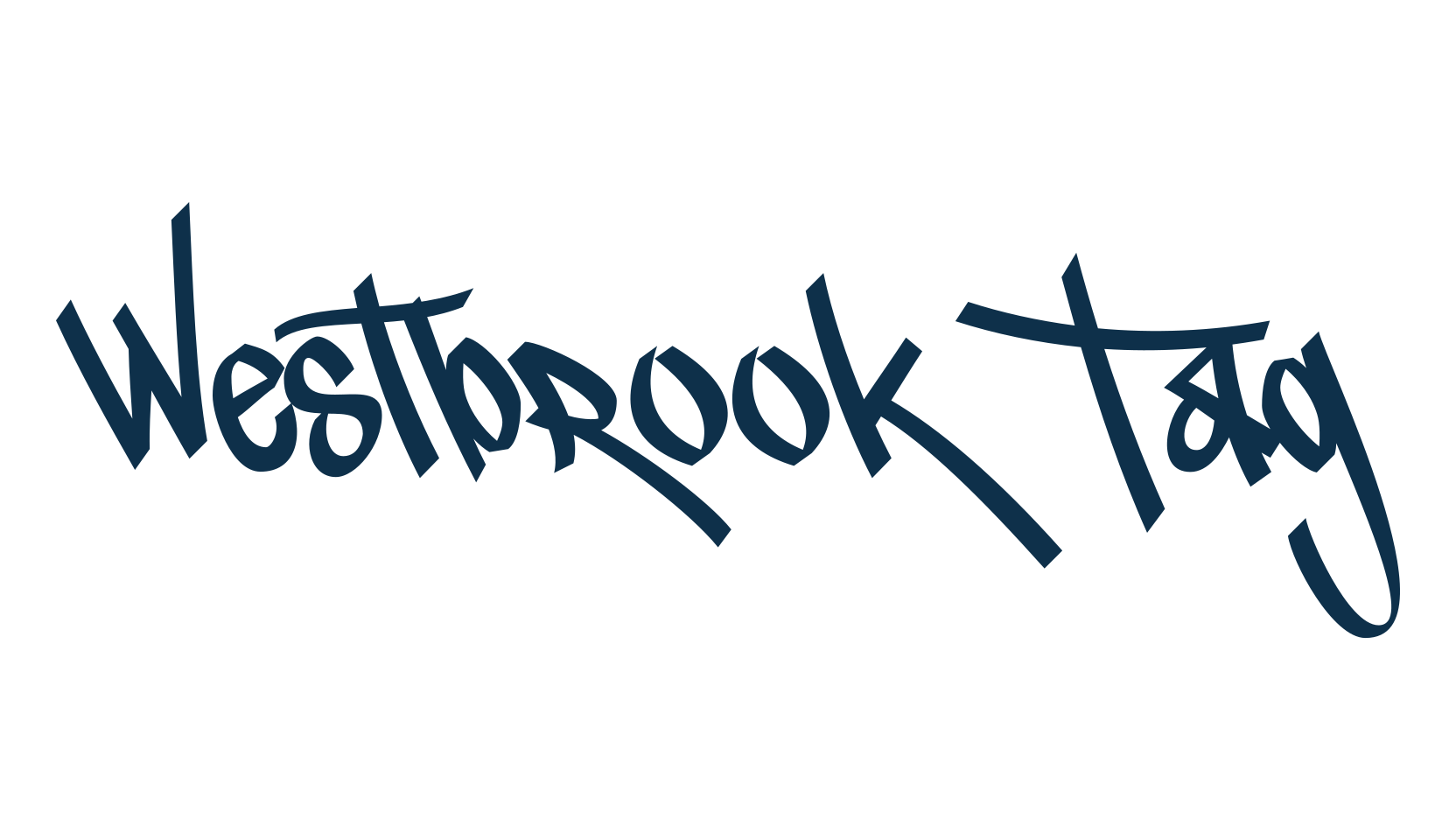 Westbrook Tag, script graffiti fancy decorative calligraphy font preview