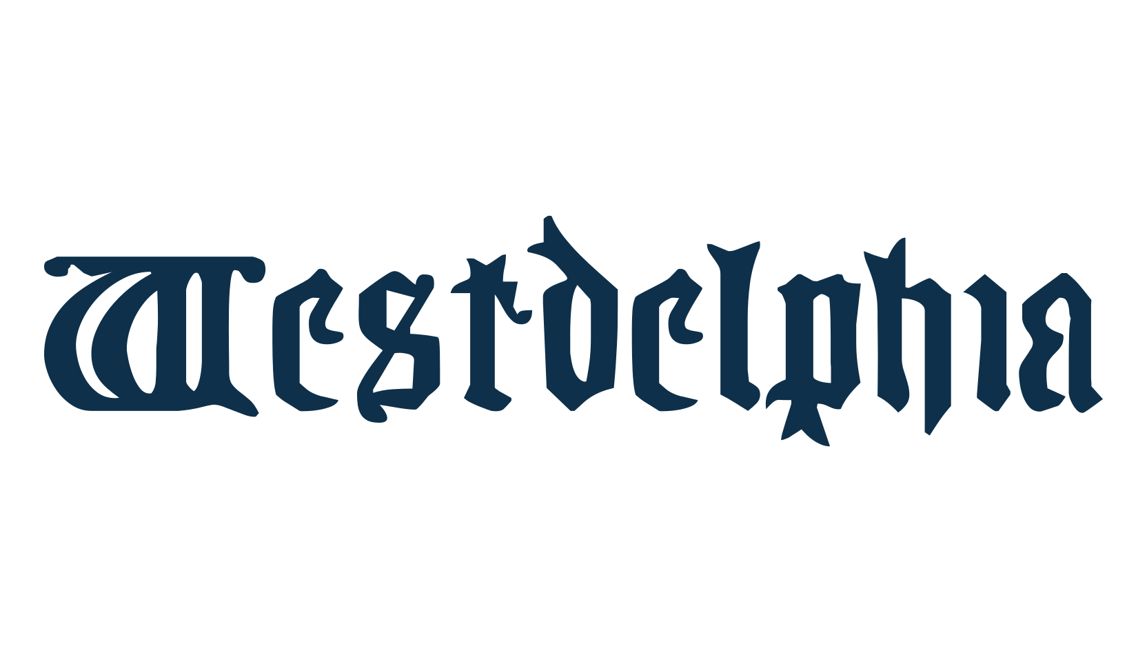 Westdelphia, gothic medieval font preview