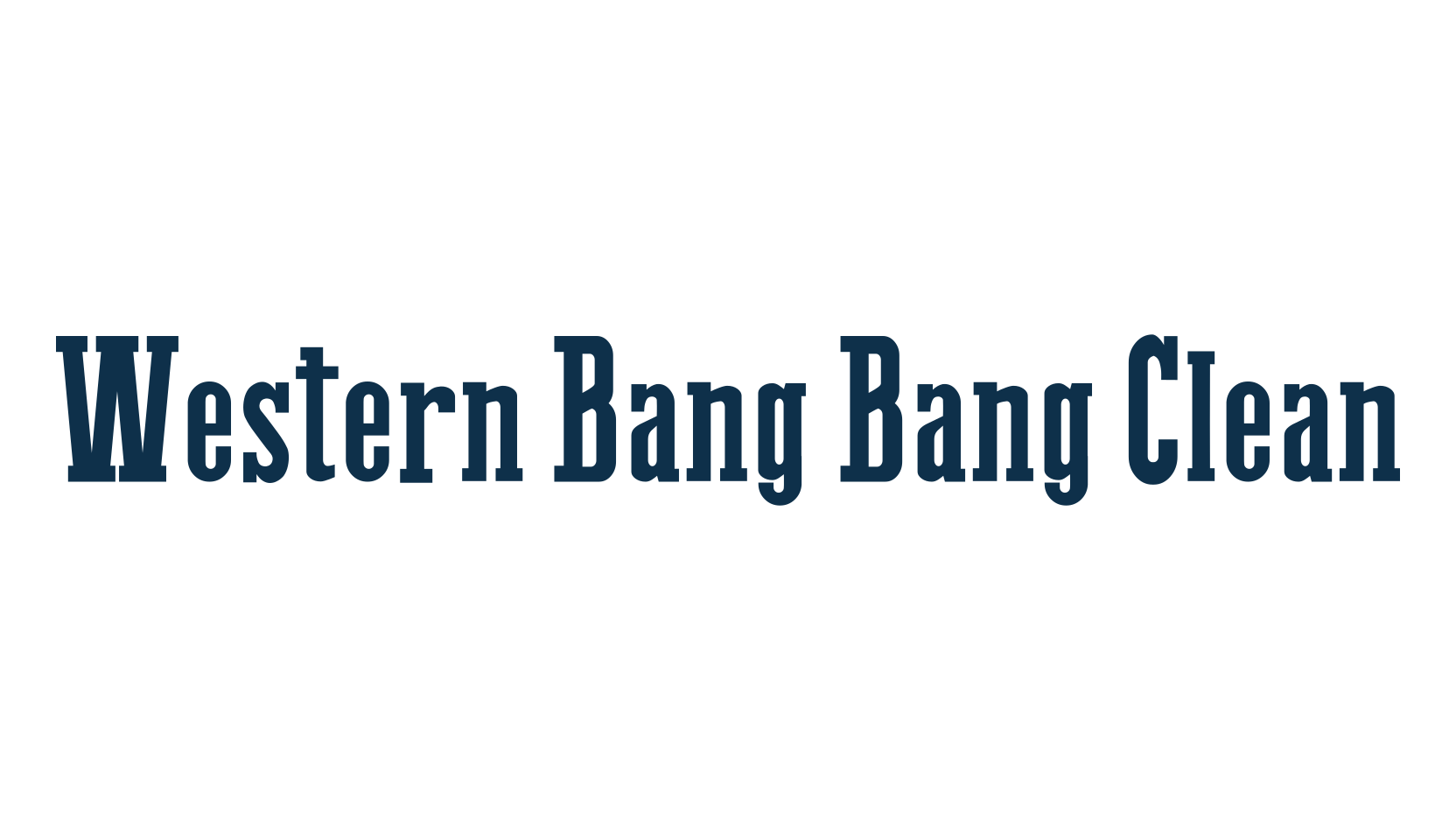 Western Bang Bang Clean, fancy western decorative font preview