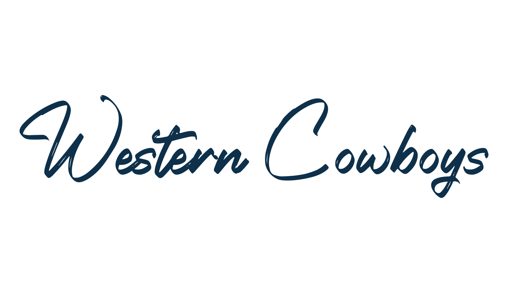 Western Cowboys, script handwritten fancy decorative calligraphy font preview