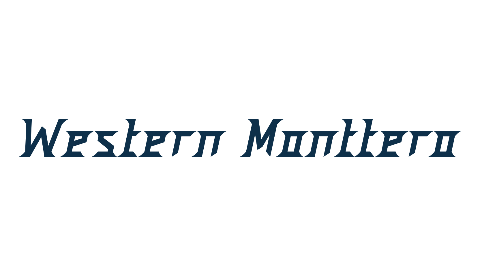 Western Monttero, modern font preview