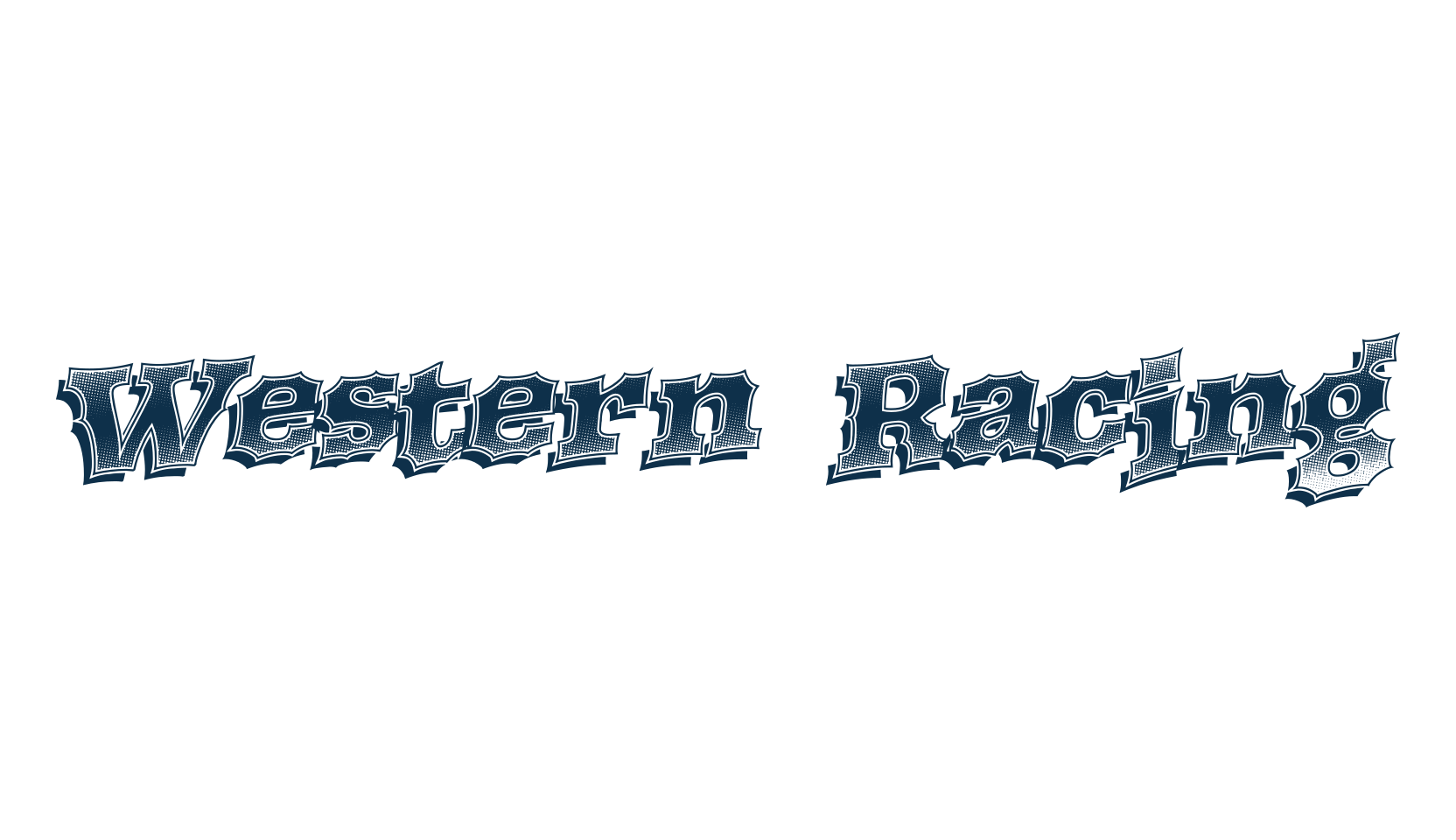 Western Racing, western font preview