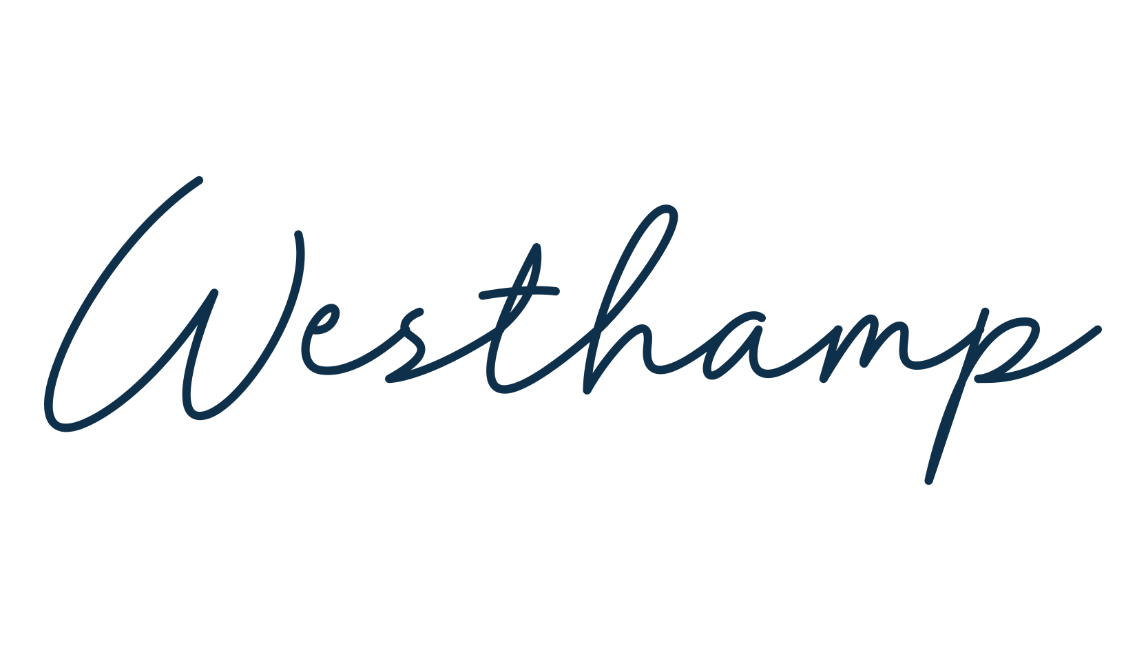 Westhamp, handwriting font preview