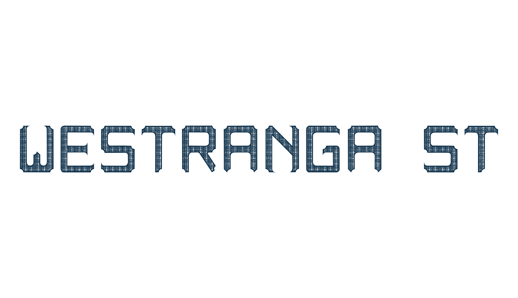Westranga ST, fancy decorative font preview