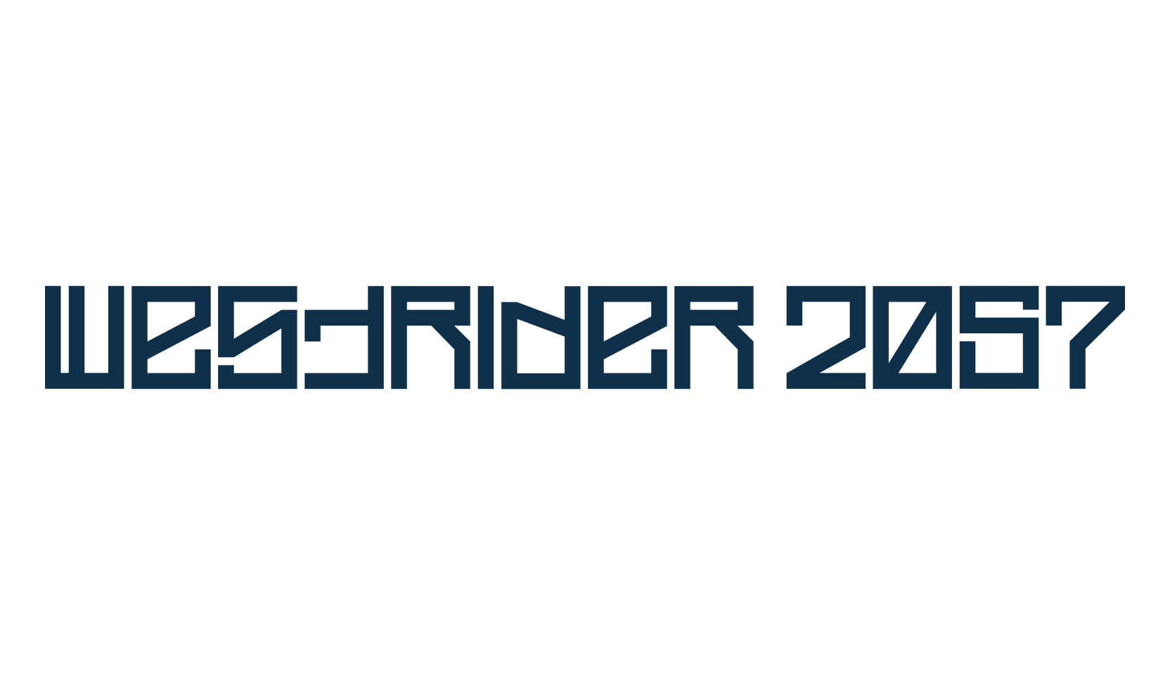Westrider 2057, techno square sci-fi font preview