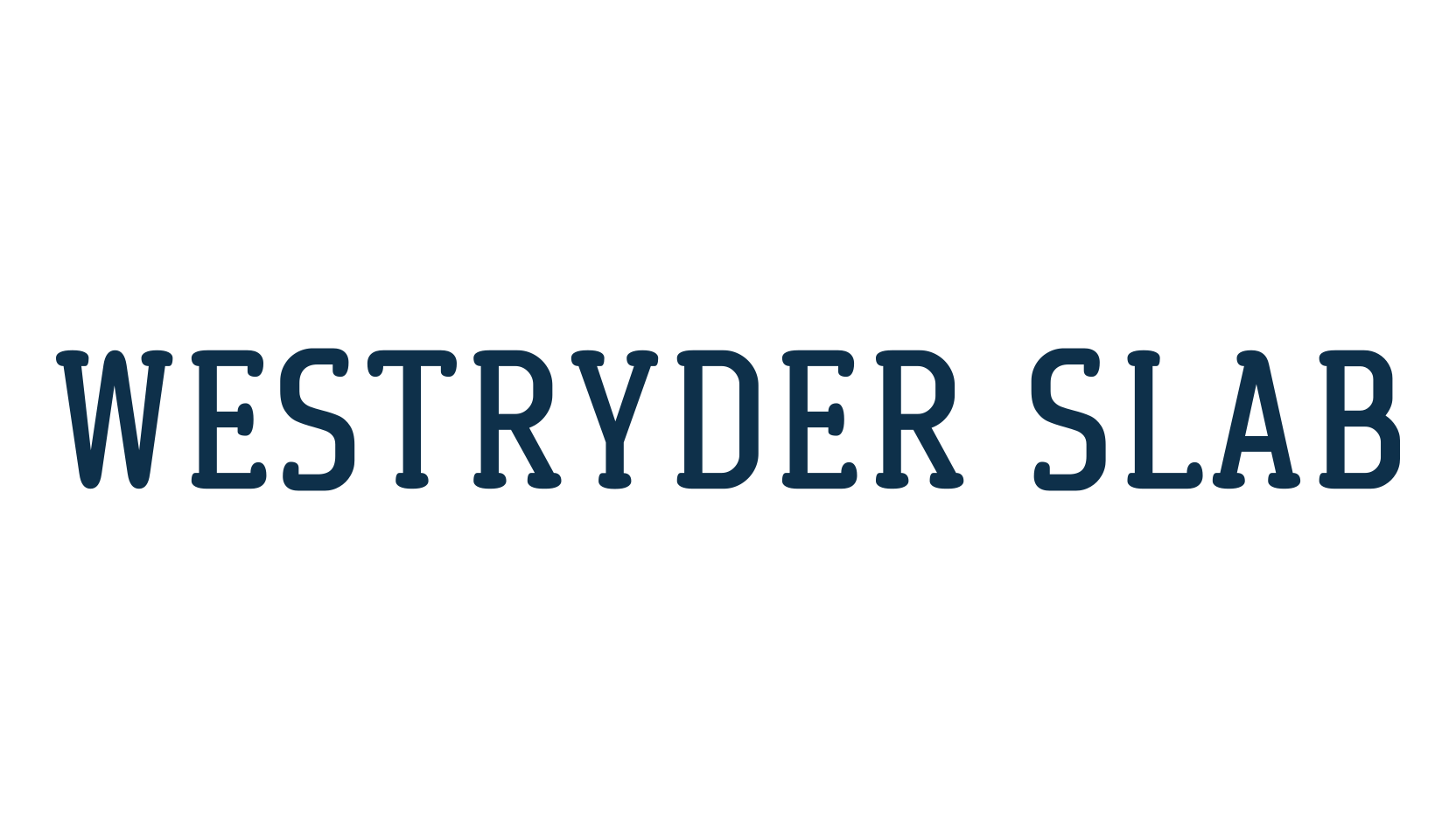 Westryder Slab, basic serif font preview