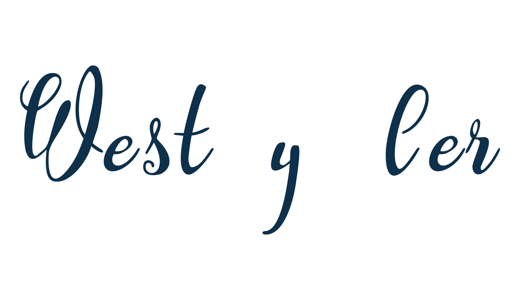 Westyler, script handwritten fancy decorative calligraphy font preview