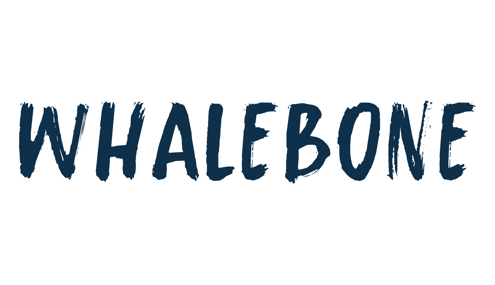 Whalebone, brush font preview
