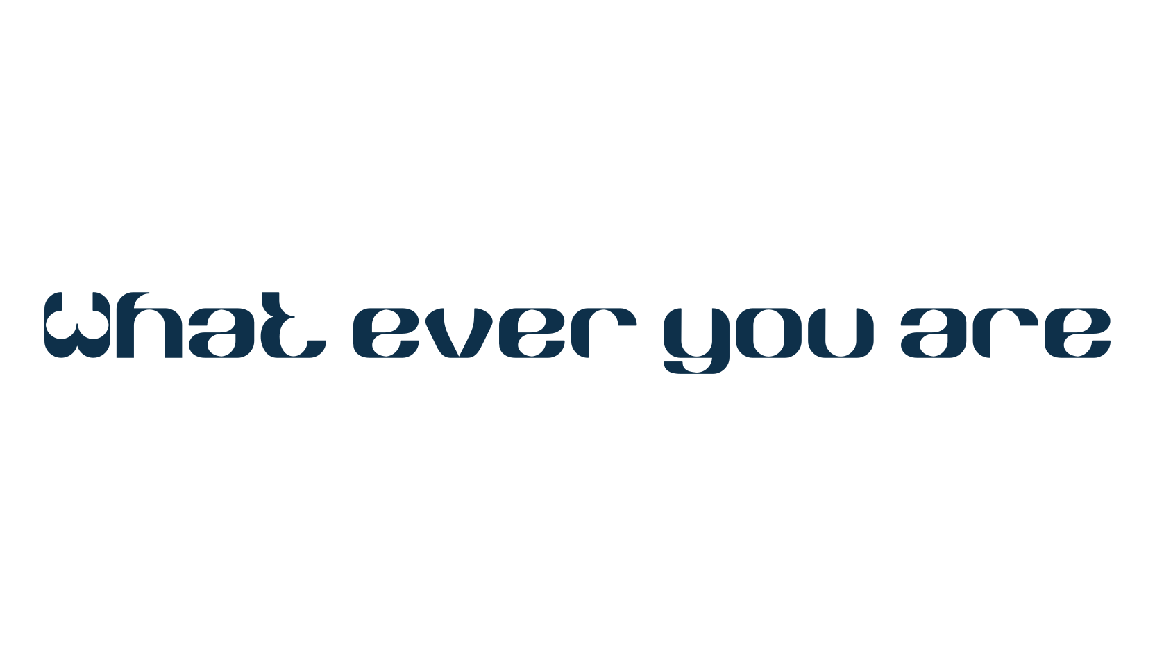 What ever you are, fancy various decorative font preview