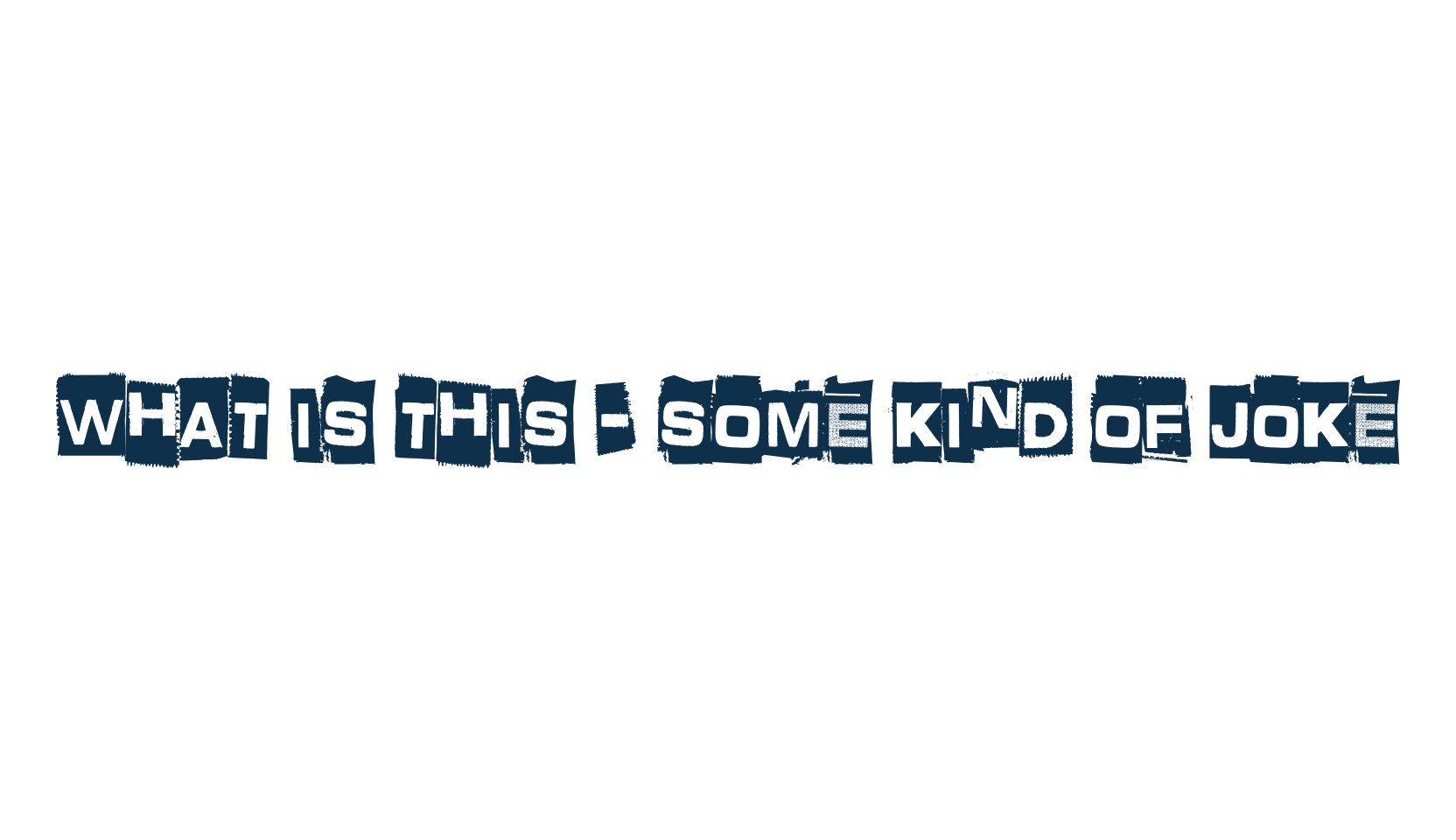 What is this - some kind of joke, distorted font preview