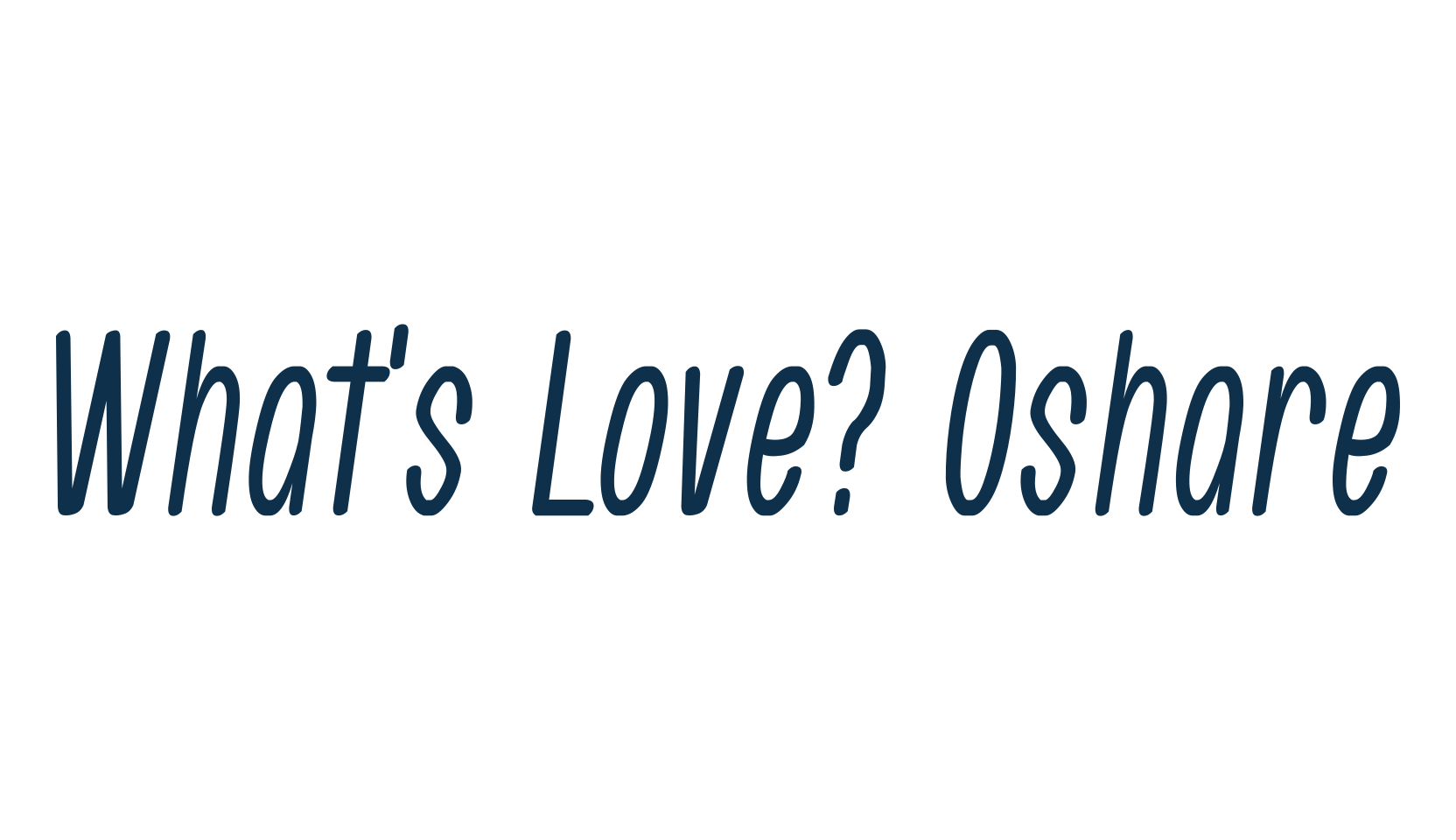 What's Love? Oshare, fancy various decorative font preview