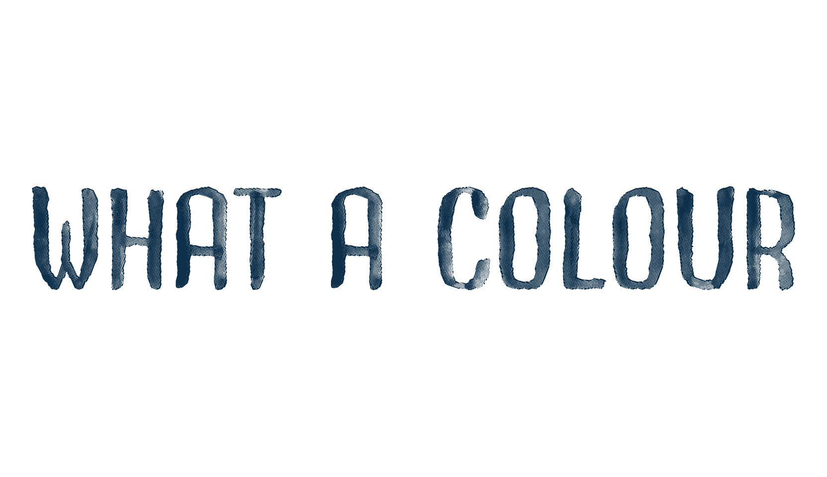 What A Colour, fancy eroded decorative font preview