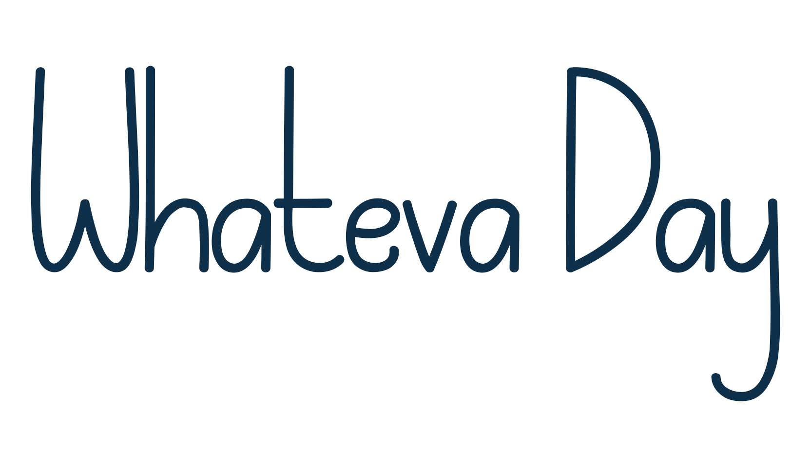 Whateva Day, fancy various decorative font preview