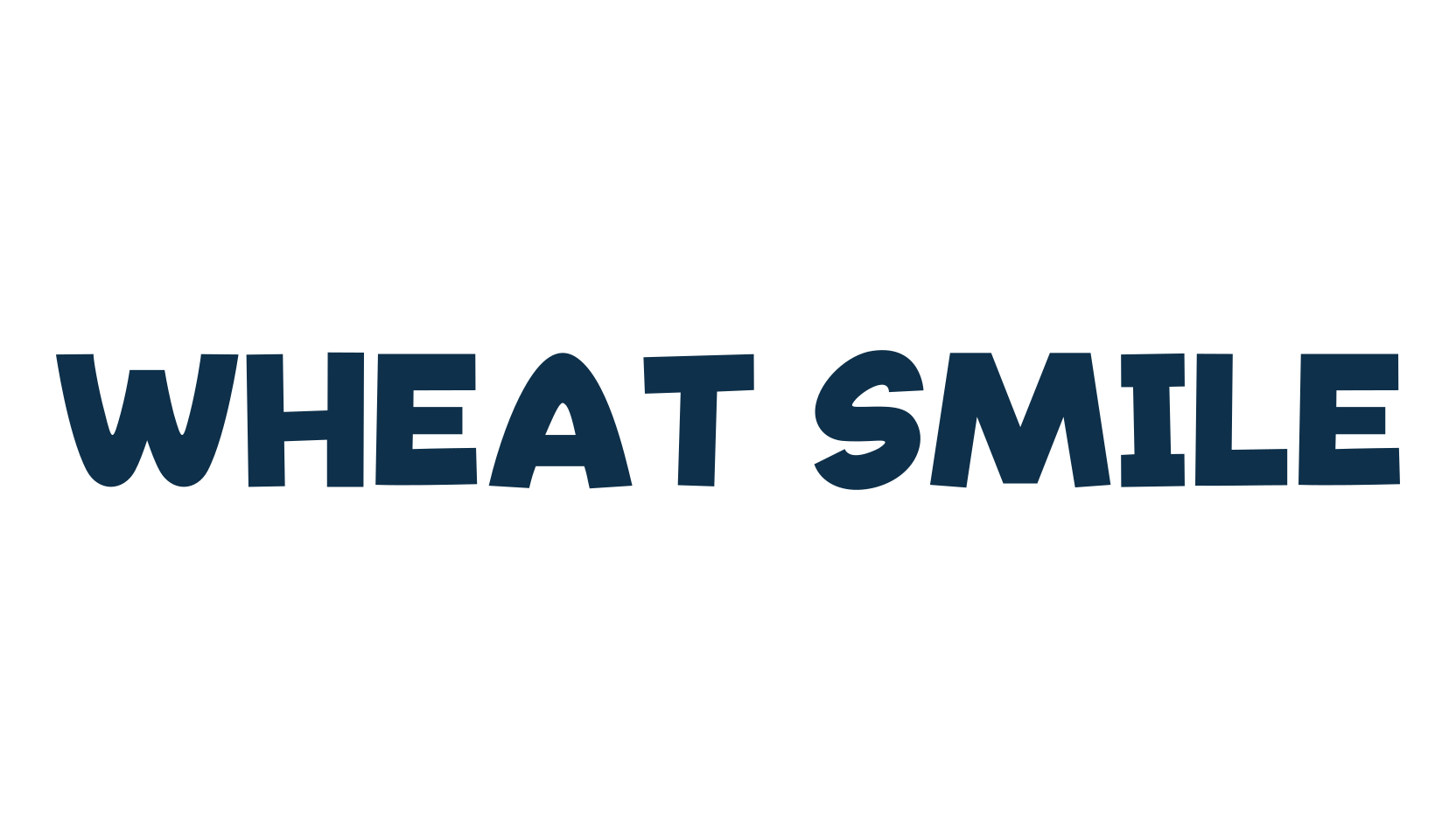 Wheat Smile, cartoon font preview