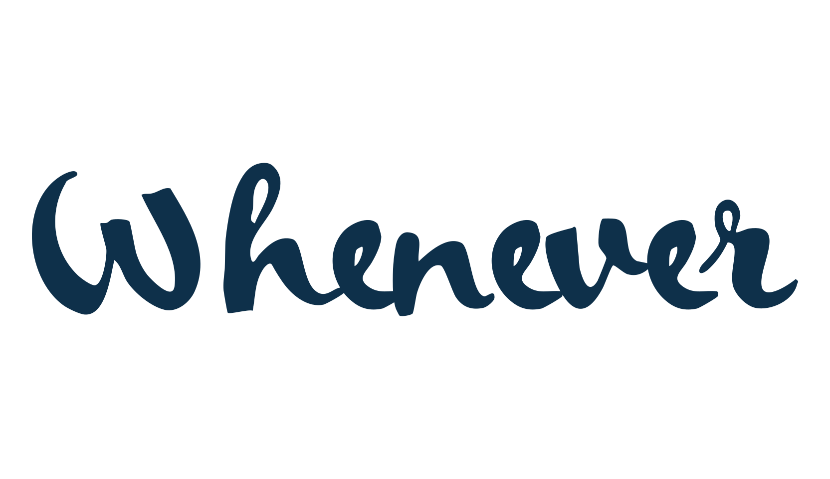 Whenever, script brush fancy decorative calligraphy font preview