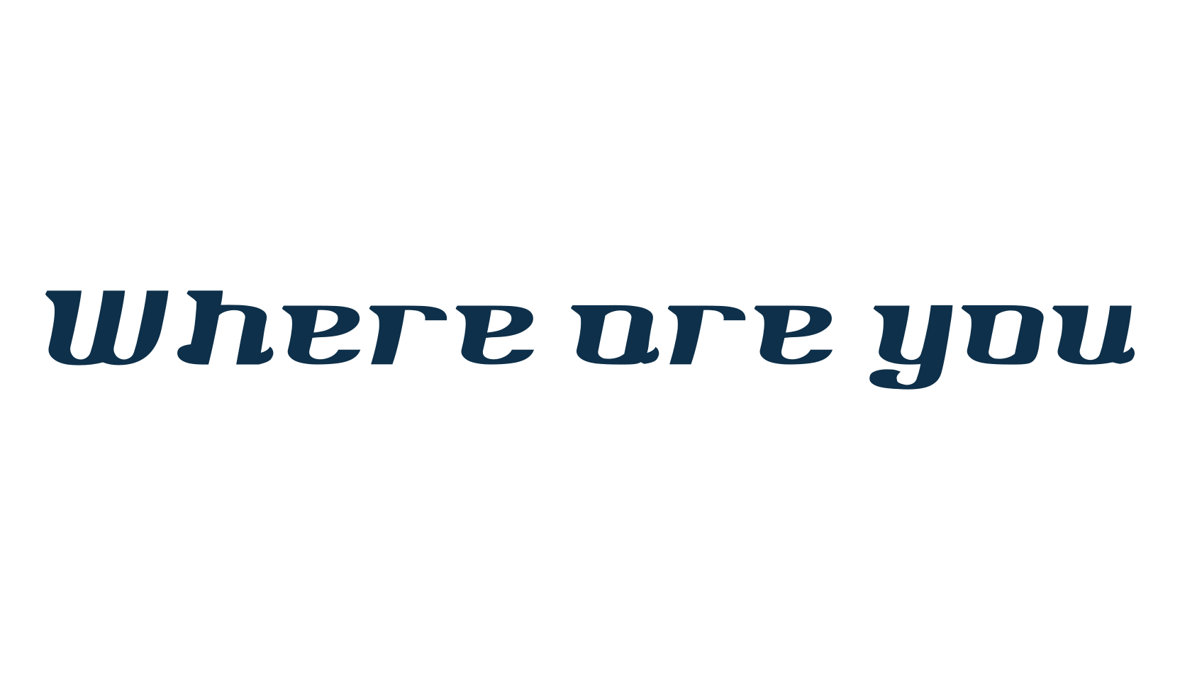 Where are you, various font preview