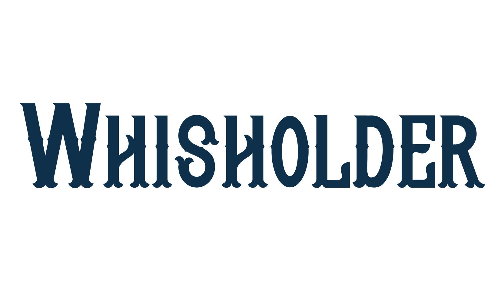 Whisholder, retro font preview