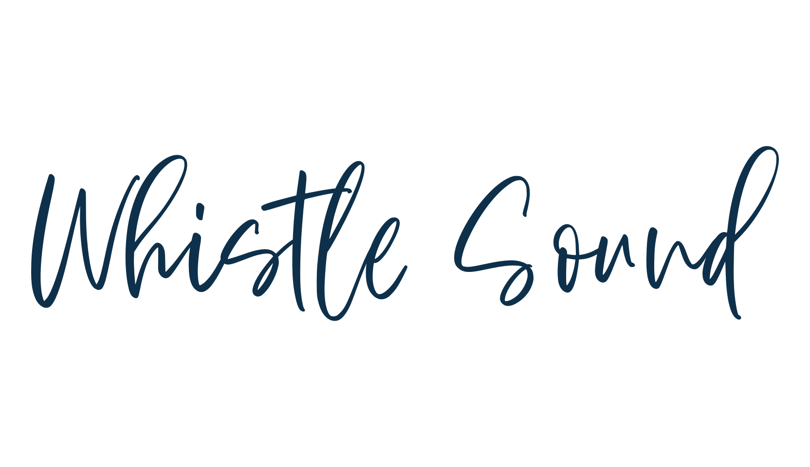 Whistle Sound, script handwritten fancy decorative calligraphy font preview
