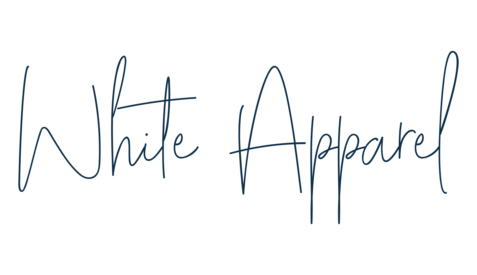 White Apparel, script handwritten fancy decorative calligraphy font preview