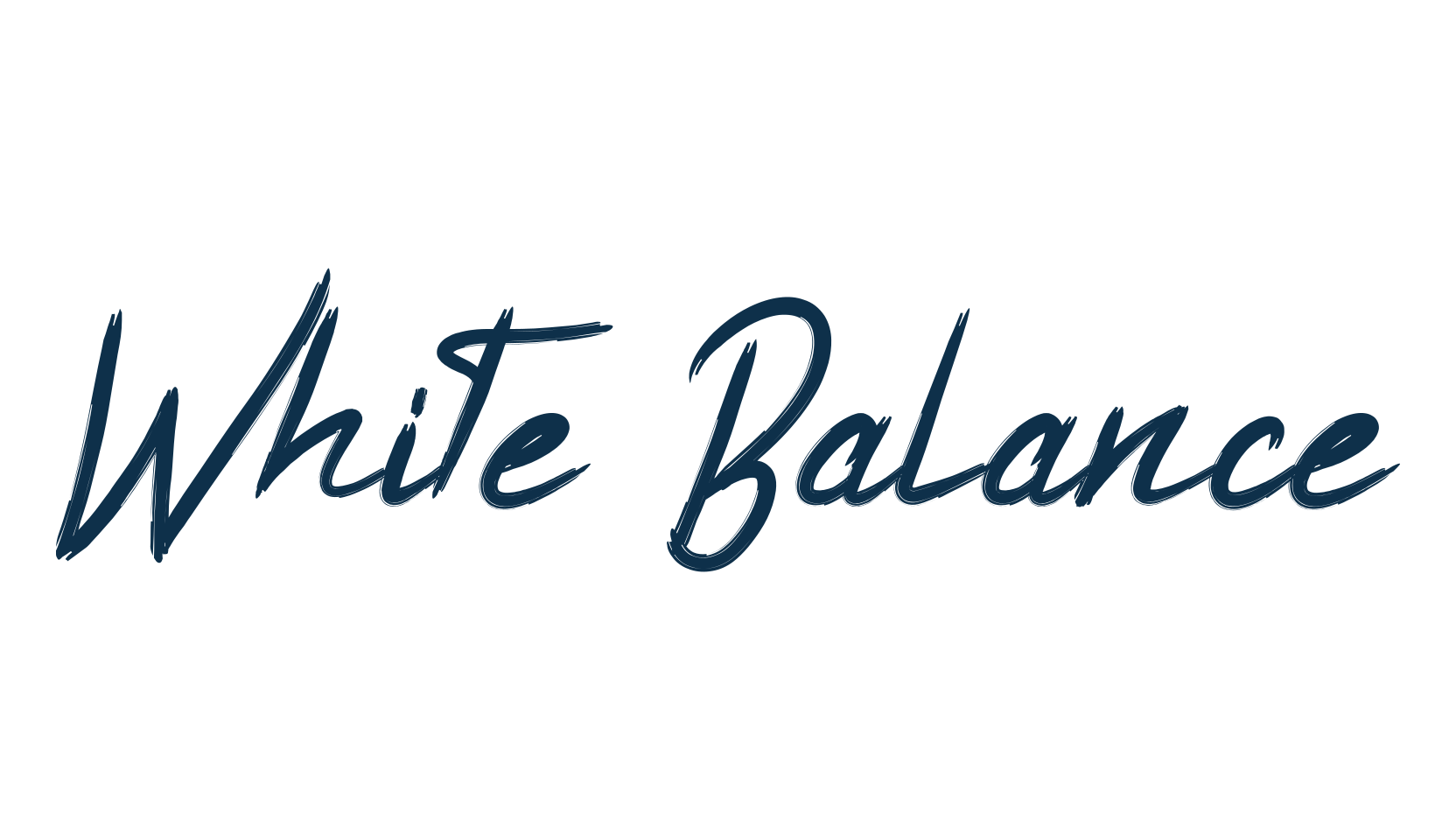 White Balance, script handwritten fancy decorative calligraphy font preview