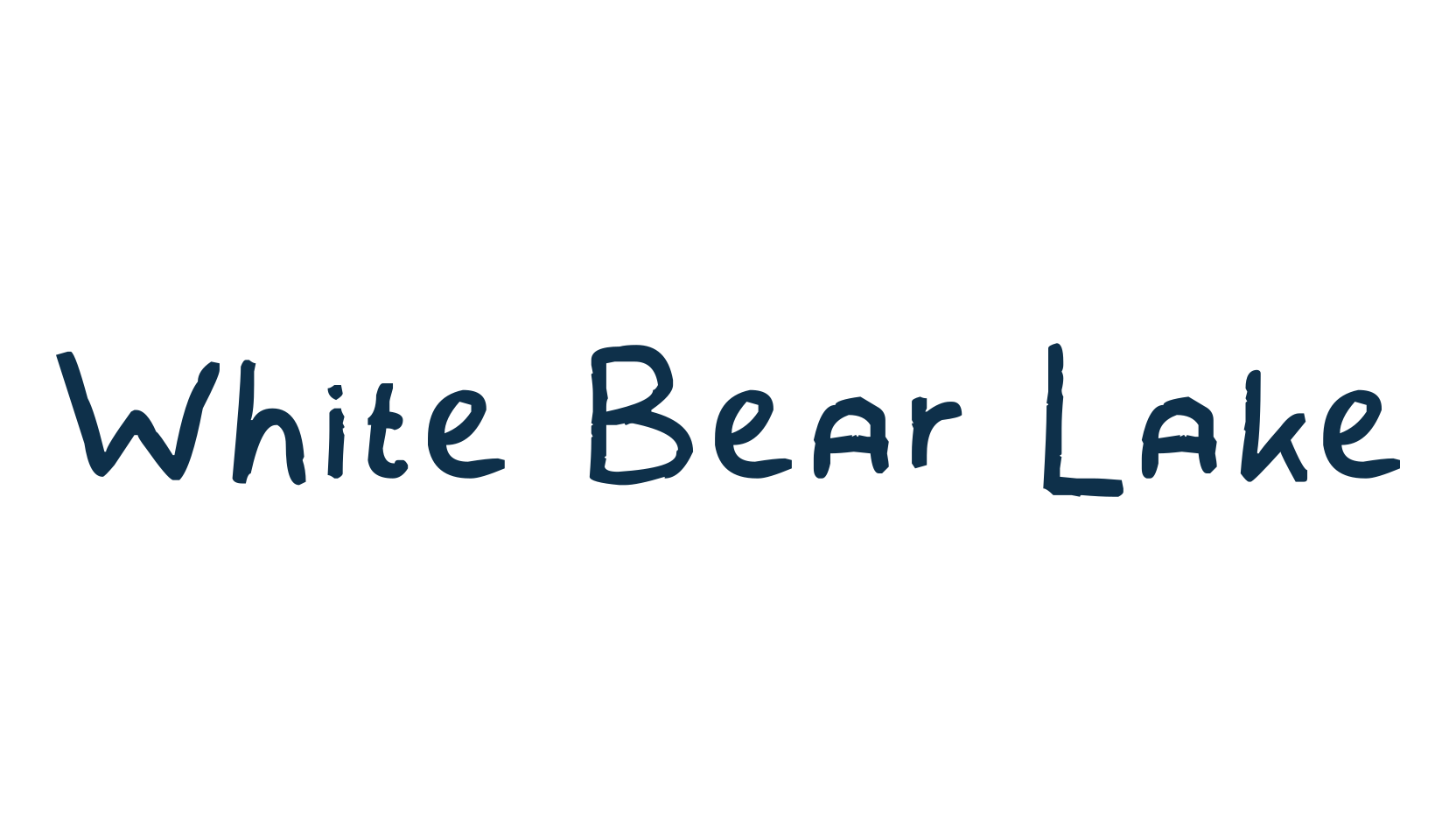 White Bear Lake, handwriting font preview