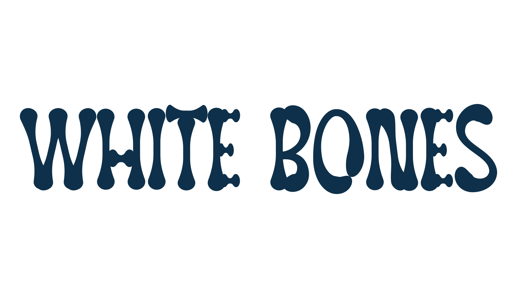White Bones, fancy decorative font preview