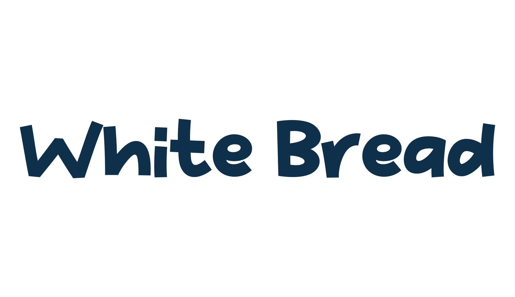 White Bread, fancy cartoon decorative font preview