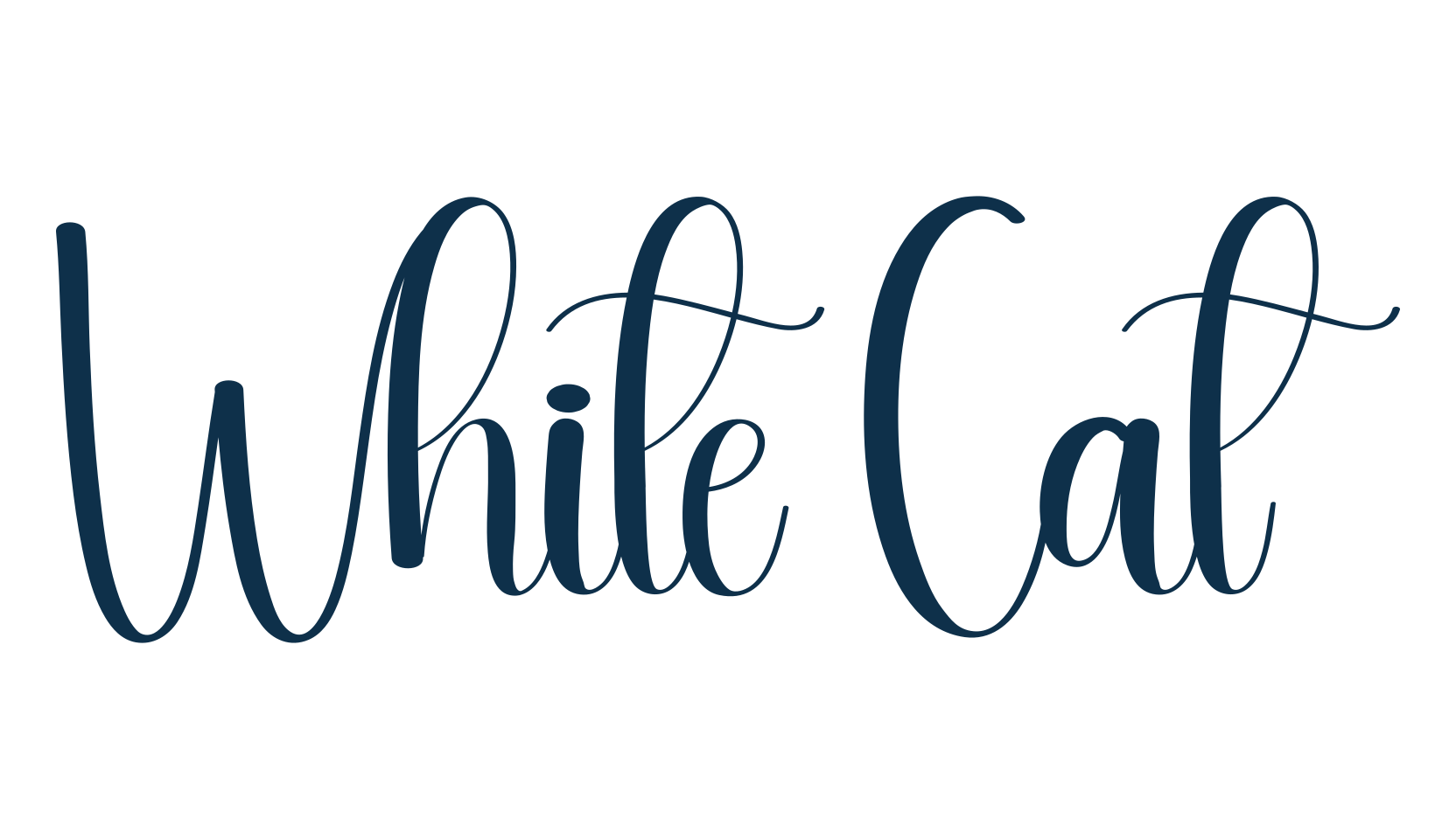 White Cat, display market font preview
