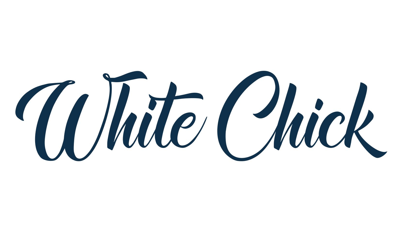 White Chick, script calligraphy fancy decorative font preview
