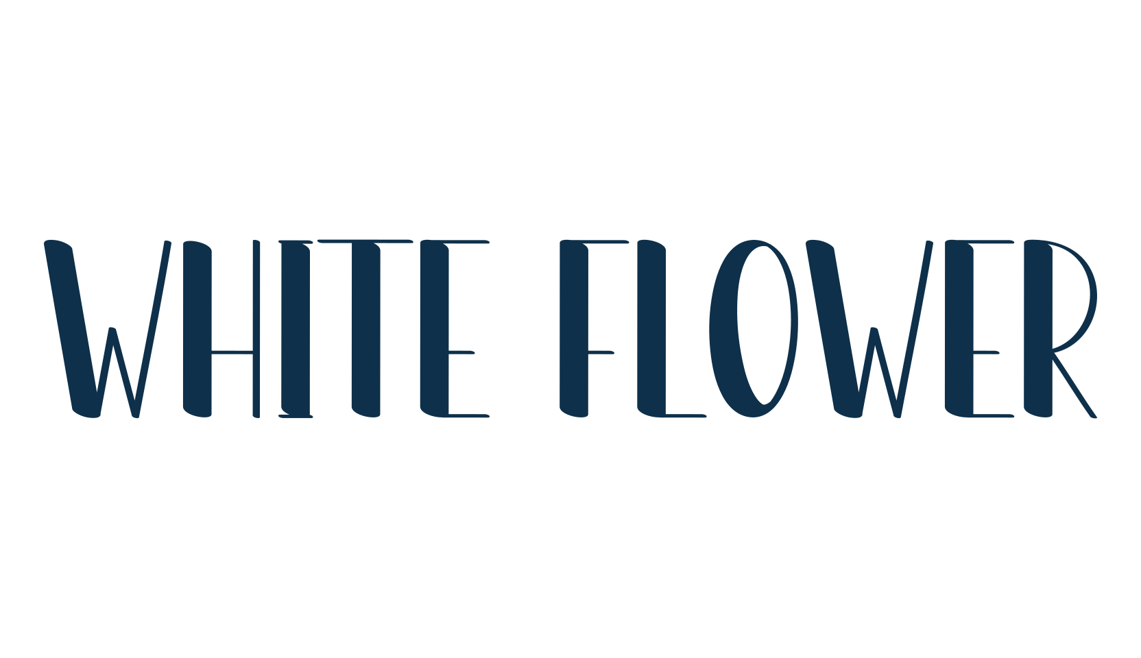 White Flower, fancy various decorative font preview