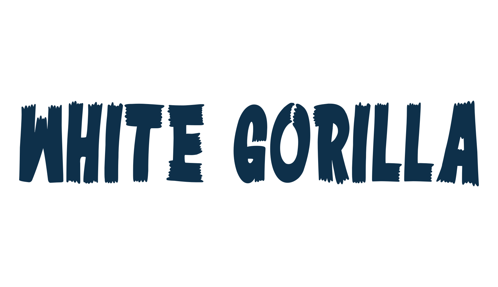 White Gorilla, fancy cartoon decorative font preview