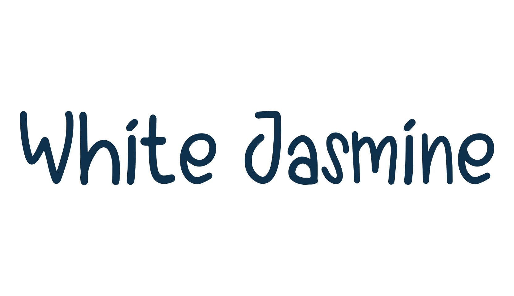 White Jasmine, script handwritten fancy decorative calligraphy font preview