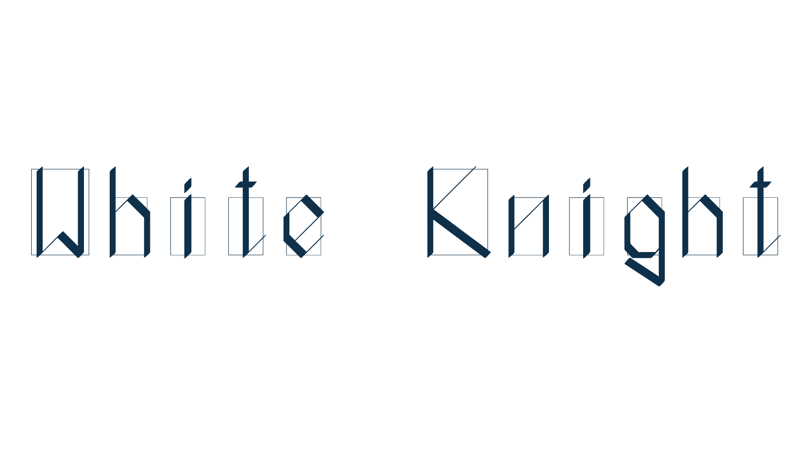 White Knight, fancy various gothic font preview