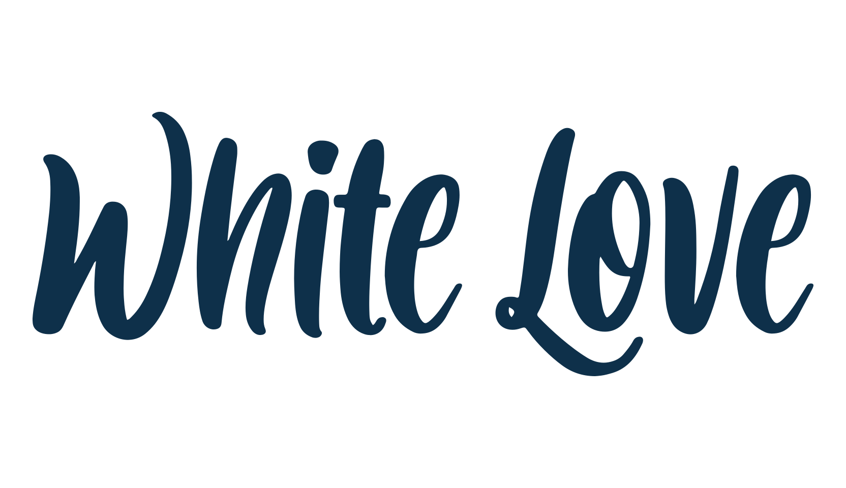 White Love, various font preview
