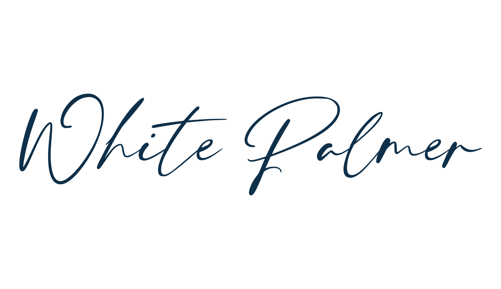 White Palmer, script handwritten fancy decorative calligraphy font preview