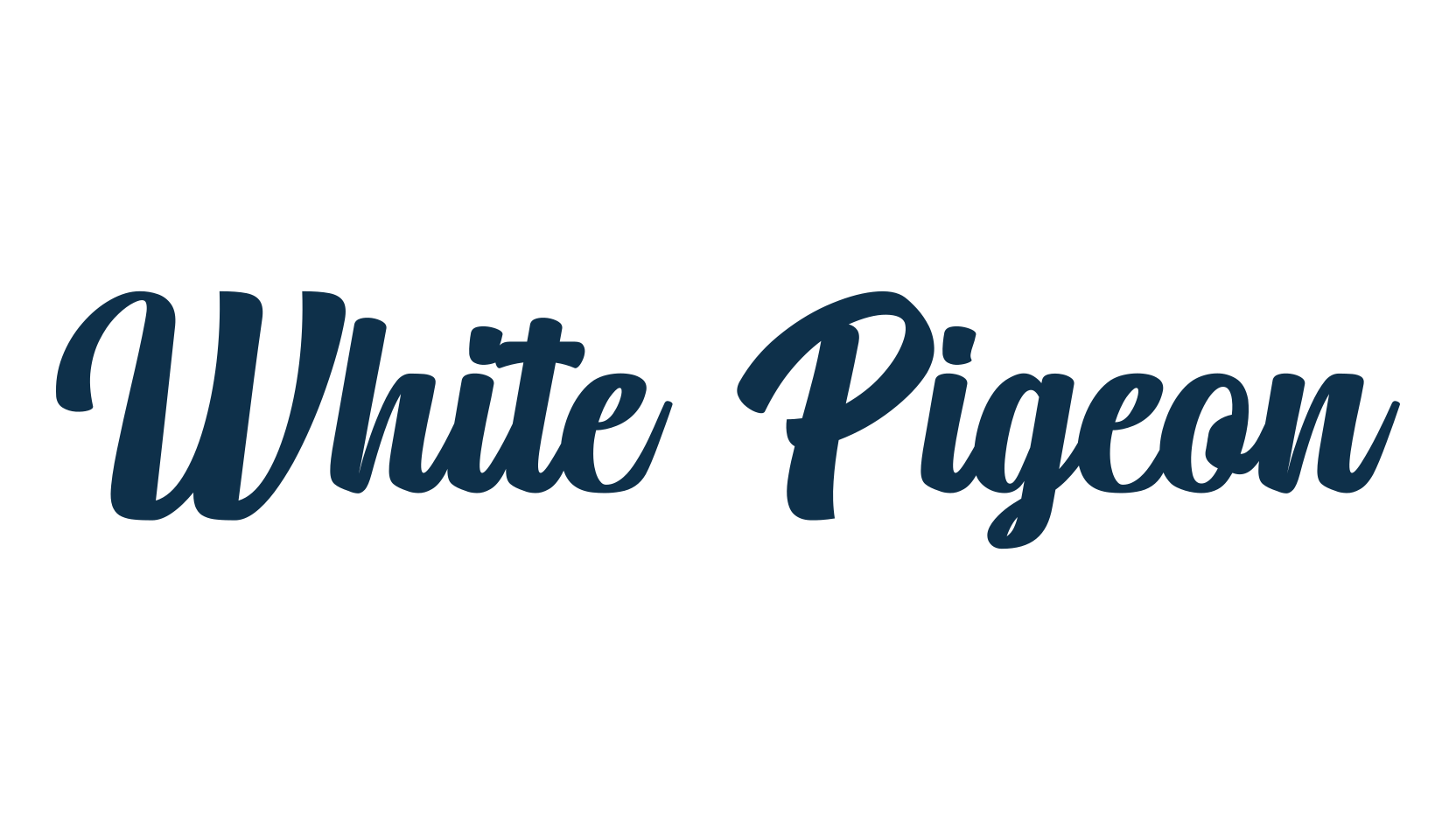 White Pigeon, fancy various decorative script calligraphy font preview